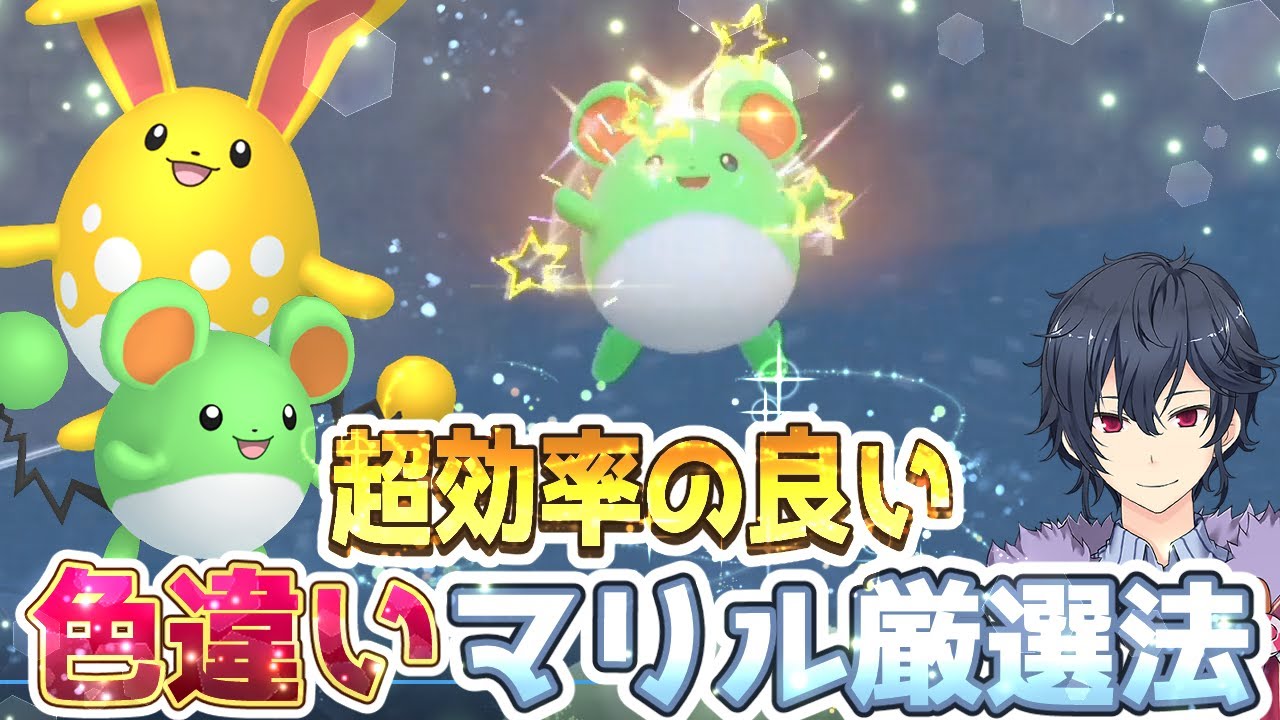 【ポケモンSV】マリル色違い厳選方法【ポケモンスカーレットバイオレット】