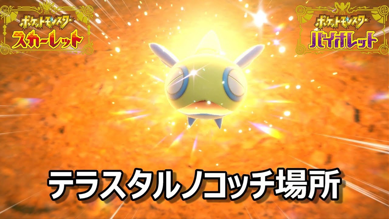 【ポケモンSV】テラスタルノコッチ場所　野生テラスタル＃６【スカーレット・バイオレット】