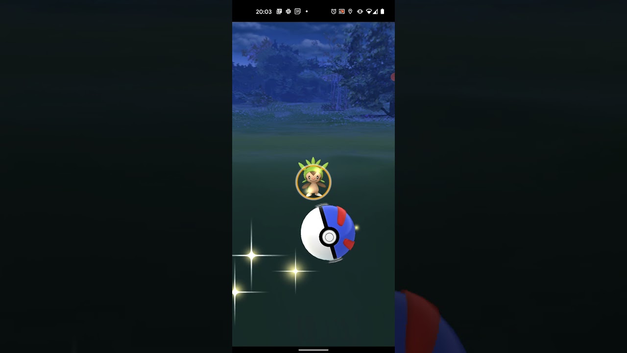 【ポケモンGO】ハリマロンをワンショット・エクセレント・カーブスローでゲットしただけの動画