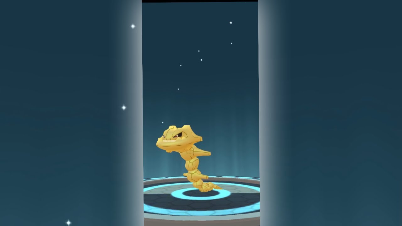 【ポケモンGO】色違い金イワーク進化#095 PokémonGO