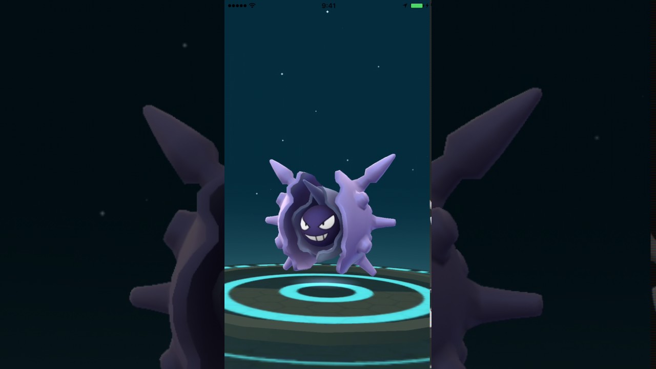 ポケモンGO　090-091　シェルダーからパルシェンへの進化の様子。 Pokémon Go Shellder evolution.