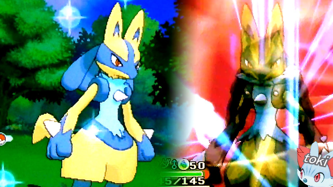 ポケモンオメガルビー・アルファサファイア　色違いリオルの進化 色違いルカリオ&メガルカリオ　Pokémon Omega Ruby  Shiny Mega Lucario!