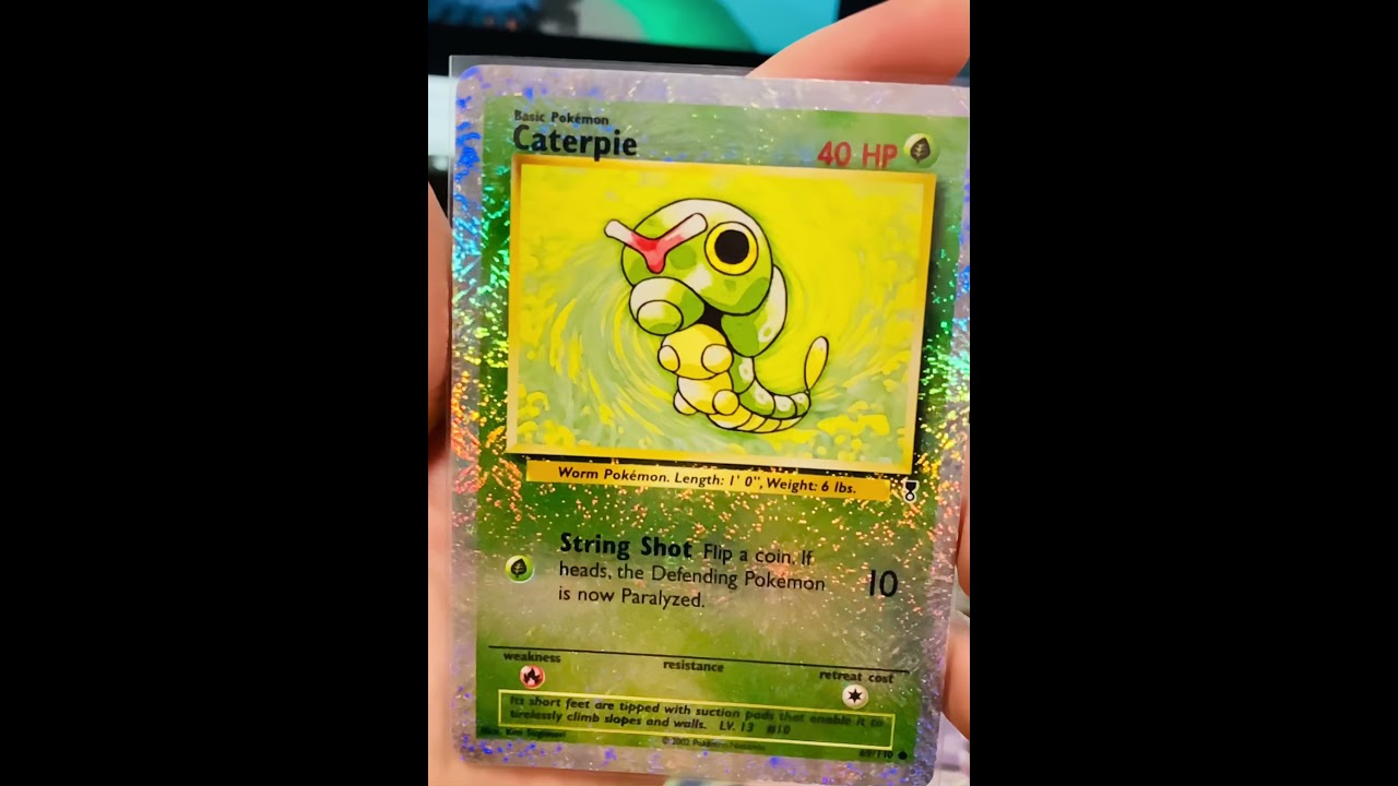 キャタピーでもすごい光り方の海外ポケカ #Shorts