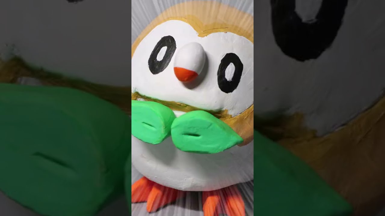 【ゆっくり実況】樹脂粘土でモクロー作ったった！#short
