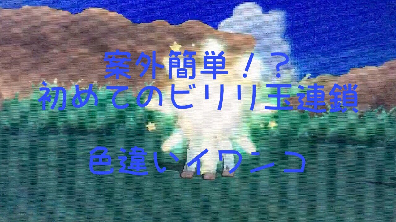 案外簡単⁉︎ 初めてのビビリ玉連鎖 色違いイワンコ