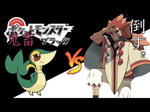 ツタージャ1匹だけで強化四天王＆アデクを倒そう【ポケモンBW】