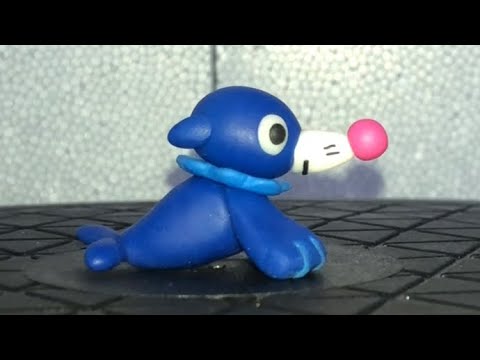 【樹脂粘土】アシマリ 作ってみた【ポケモン】