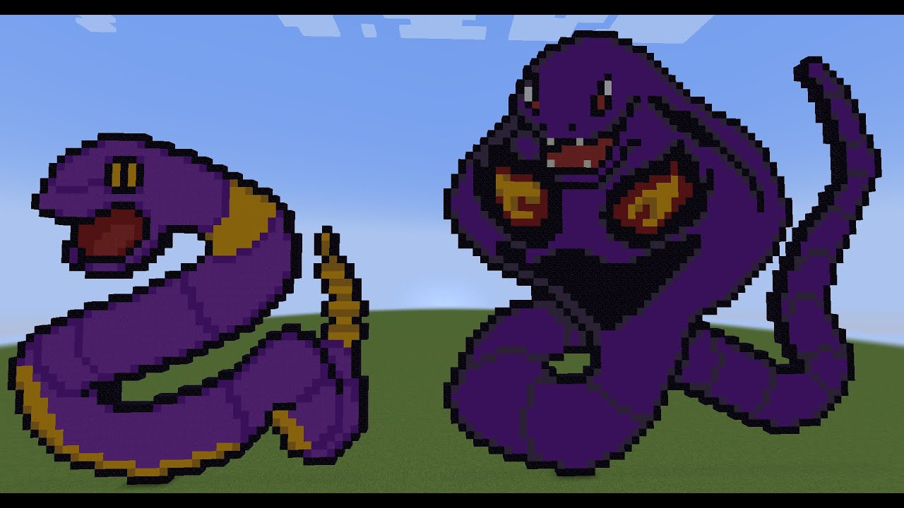 【マイクラドット絵】ポケモン図鑑024アーボック