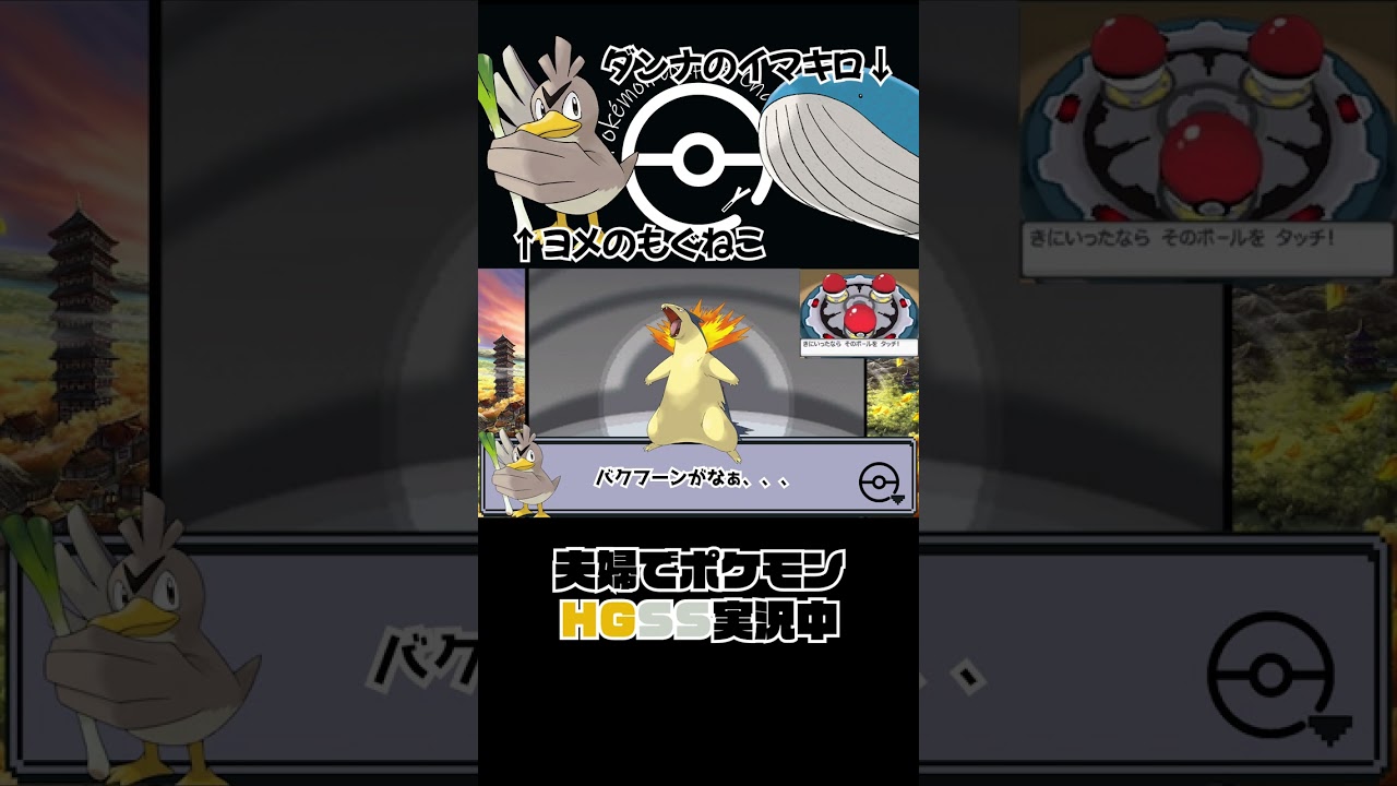 ポケモンHGSS ヒノアラシの可愛さに悩む嫁👩 #Shorts