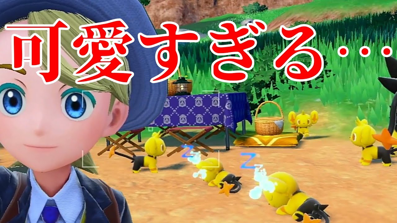 【ポケモンSV】コリンク一族の色違いでパーティー組んでピクニックしたらコリンクが可愛すぎてヤバイ【ゆっくり実況】