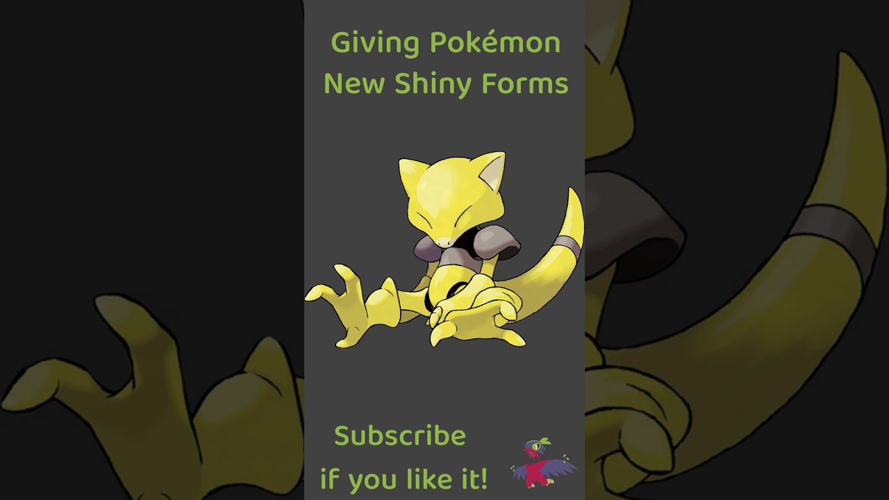 New Abra Shiny! Redesigning Shiny Pokemon! #pokemon  #shiny #shorts