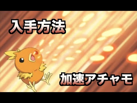 【ポケモン】加速アチャモの入手方法【その他孵化余り配布あり】