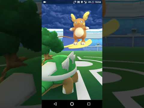 ポケモンGO「ソロレイドでライチュウ（アローラのすがた）を初GETするまで」