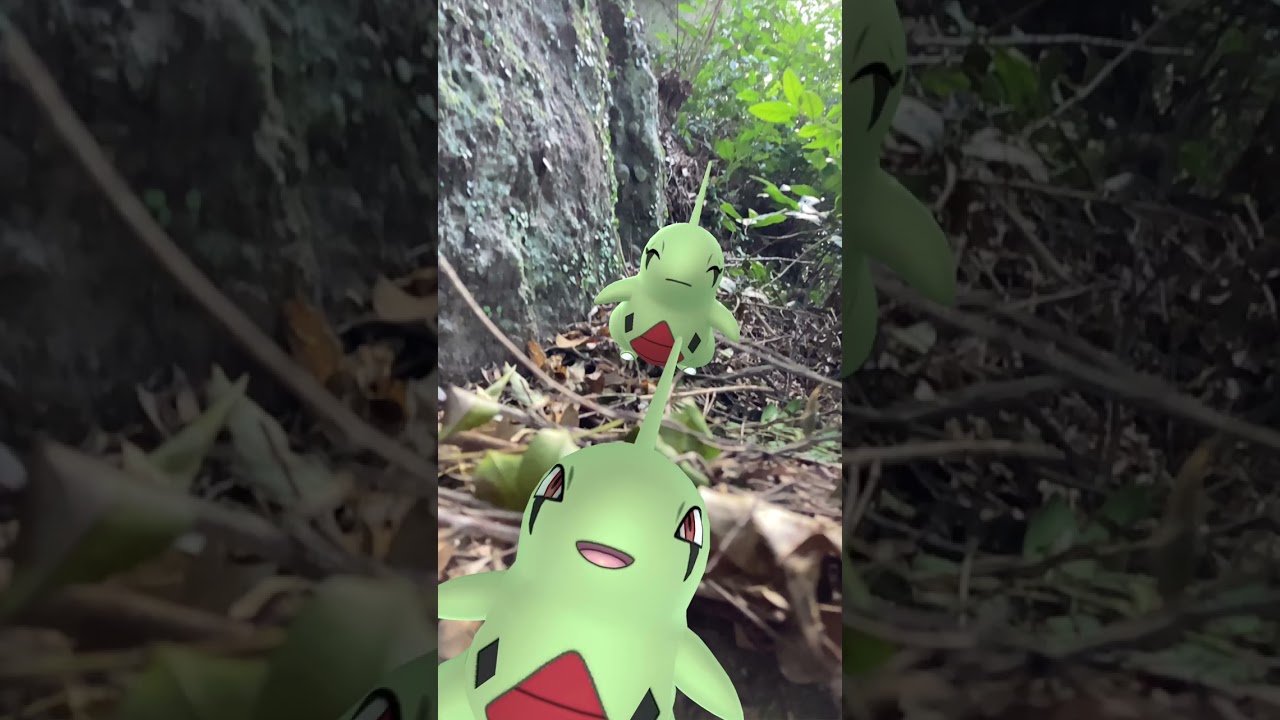 ヨーギラス｜Larvitar｜GOsnapshot｜フォトボム｜GOphotobomb【ポケモンGO】PoKeMoN GO AR｜#Shorts
