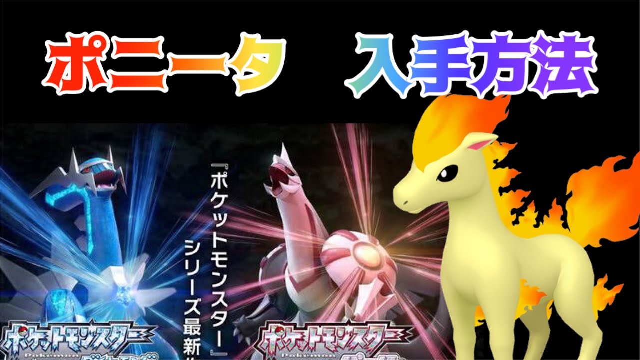 【ポケットモンスター ブリリアントダイヤモンド・シャイニングパール】ポニータ入手方法　ダイパリメイク攻略動画