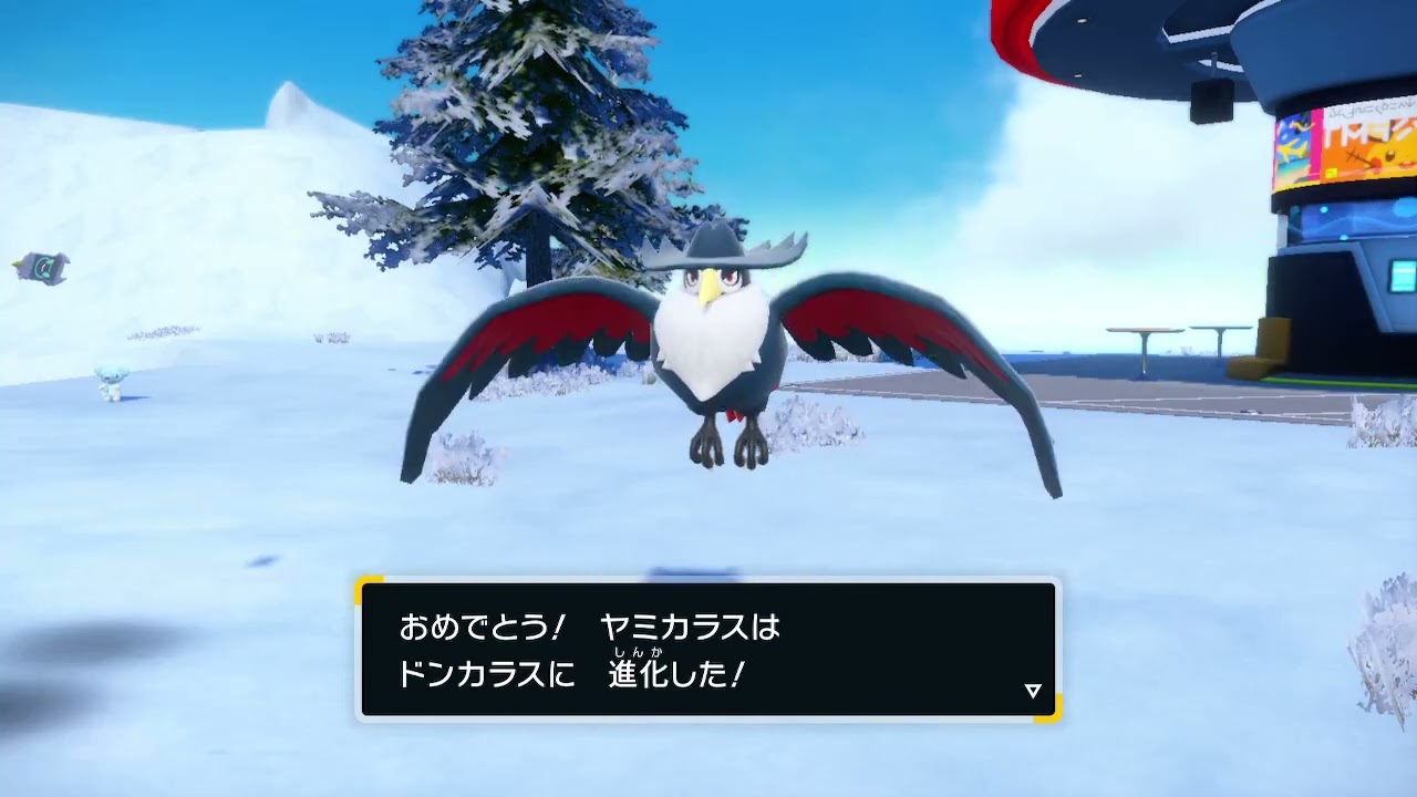 【ポケットモンスタースカーレット】ヤミカラス→ドンカラス 進化