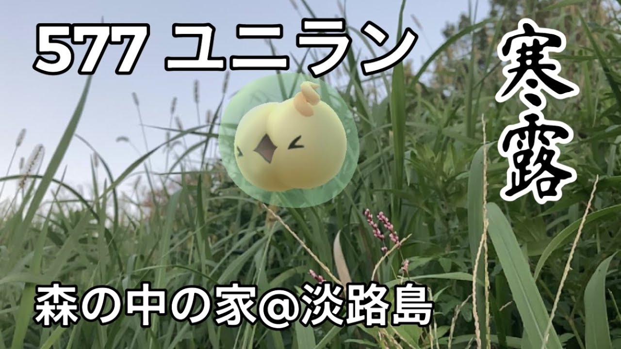 【ポケGO動くポケモンずかん】577 ユニラン｜Solosis｜寒露（かんろ）｜二十四節気｜AR動画｜PoKeMoN GO AR【ポケモンGO】