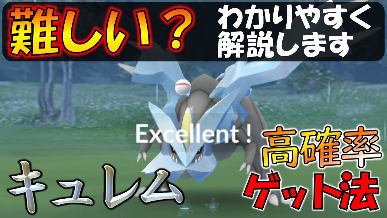 キュレムを高確率でゲット！ サークル固定エクセレントがちょっと難しいけどわかりやすく解説します【ポケモンGO】