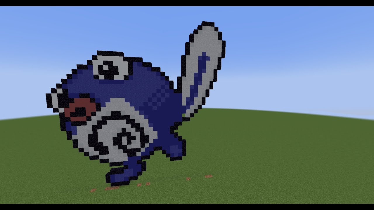 【マイクラドット絵】ポケモン図鑑060ニョロモ