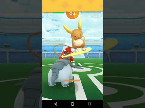 ポケモンGO「2人参加RAID BATTLE！ライチュウ（アローラのすがた）をGETするまで」（2）