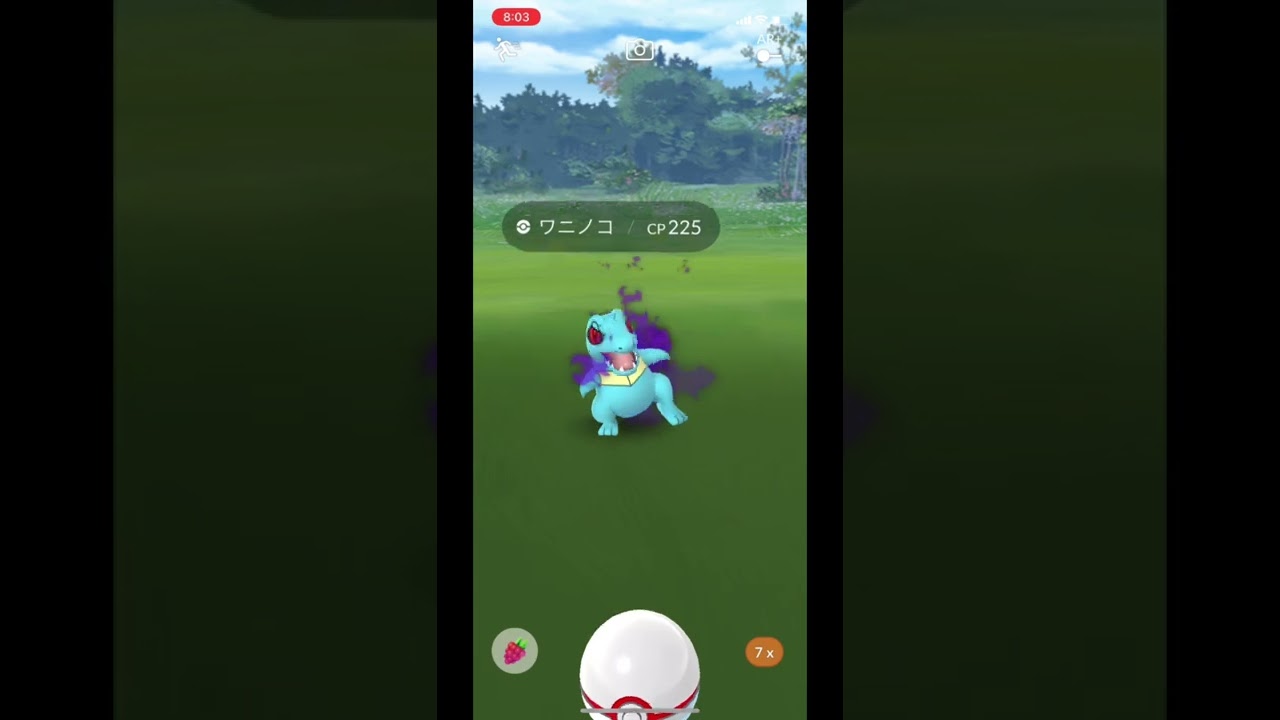 ポケモンGOでシャドウポケモンのワニノコをゲット！ #Shorts