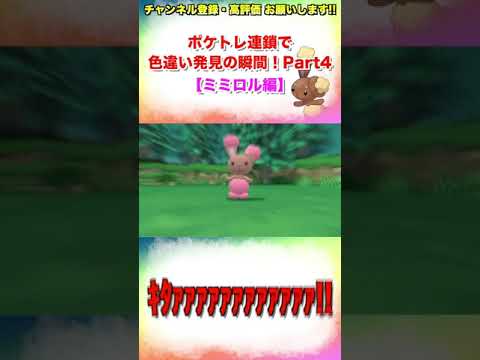 【ポケモンBDSP】ポケトレ連鎖で色違い発見の瞬間！Part4【ミミロル編】#shorts