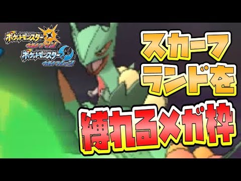 【猫のポケモンUSUM】メガジュカインってスカーフランドの上から殴れてえらいよね【ポケモンウルトラサン ウルトラムーン】【ダブルバトル】