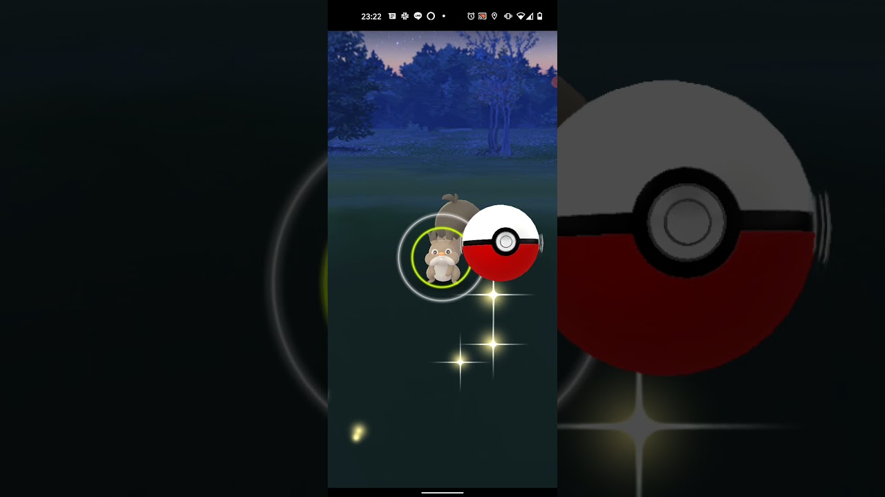 【ポケモンGO】ホシガリスをワンショット・エクセレント・カーブスローでゲットしただけの動画（図鑑登録ボーナス付）