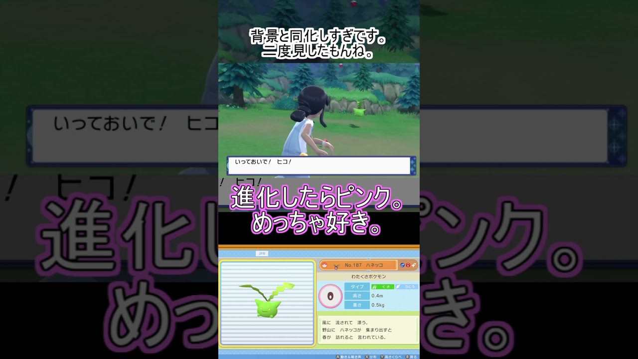 【ポケモンBDSP】ポケトレ連鎖！205番道路でイロチ探し！！【ハネッコ】　#Shorts