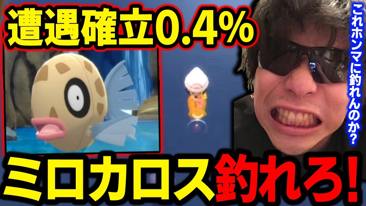 【ダイパリメイク】「ミロカロス」を釣ろうとする漢ｗｗｗ【もこう ポケモン 切り抜き】