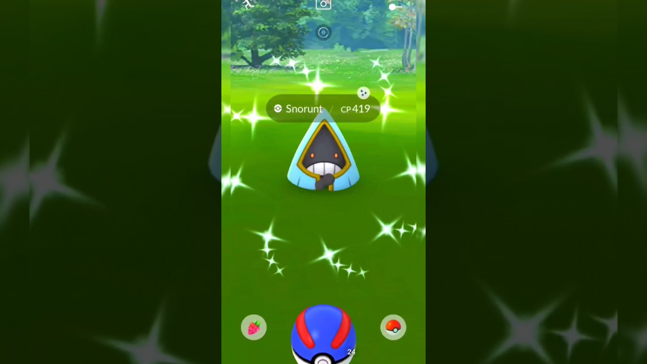 got a SHINY Snorunt after a long time PokemonGo #shorts