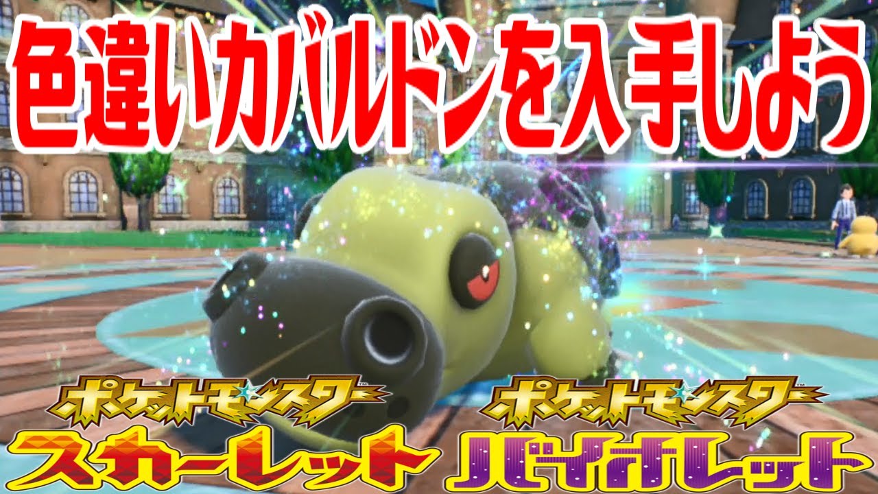 【ポケモンSV】色違いカバルドンを入手しよう 進化入手【ポケットモンスター スカーレット・バイオレット】Pocket Monsters
