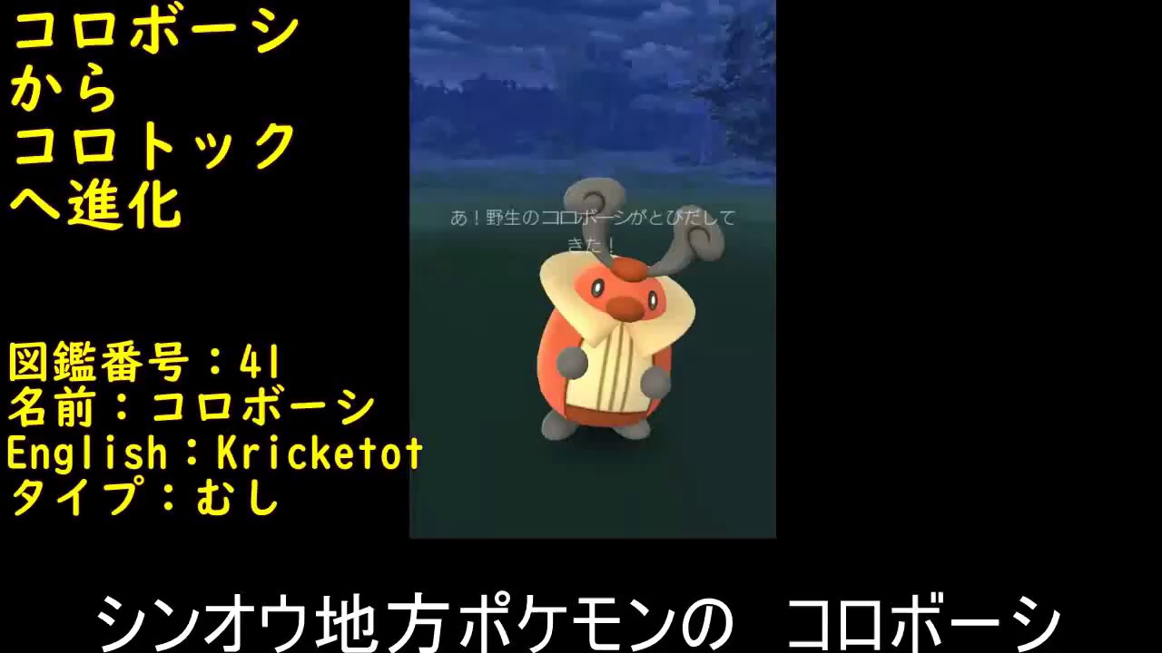 コロボーシ進化コロトックへ【ポケモンGO】