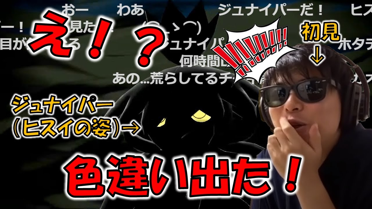 【アルセウス】ジュナイパー（ヒスイの姿）初見のもこう【2022/1/28】