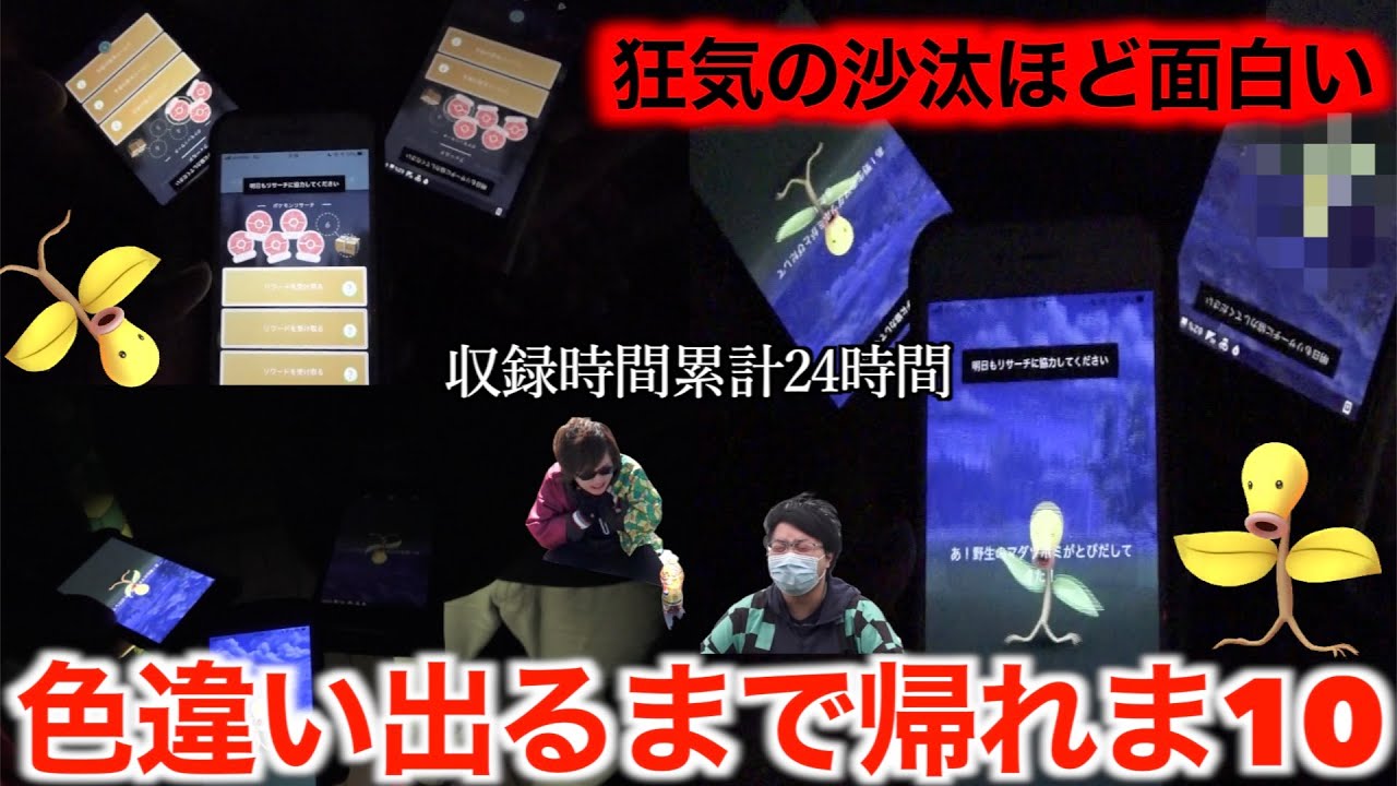 絶望の朝焼けからの〇〇突入…！マダツボミ色違い実装！色違い出るまで帰れま10【ポケモンGO】