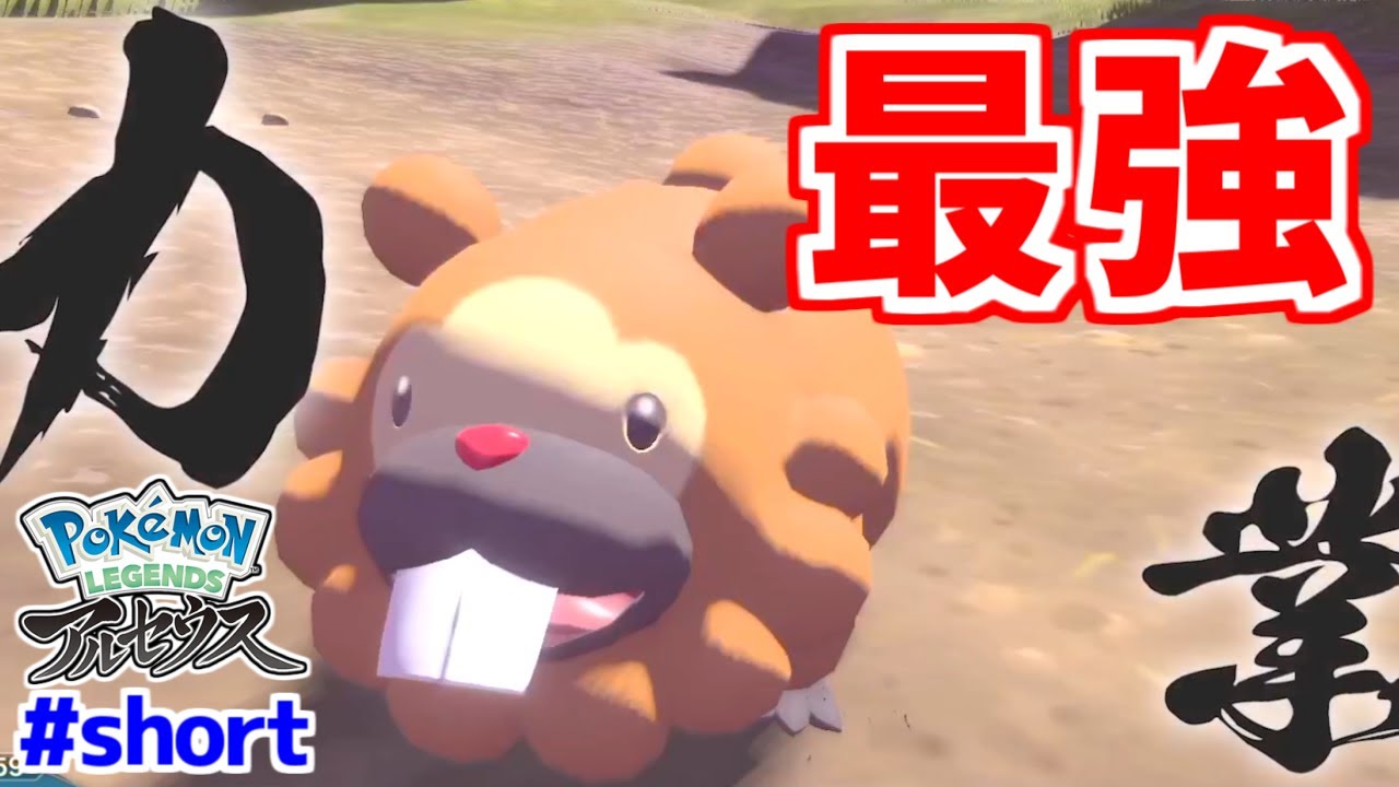 【最強ポケモン】ビッパ、ガブリアスを一撃で沈める【Pokémon LEGENDS アルセウス切り抜き】#Shorts