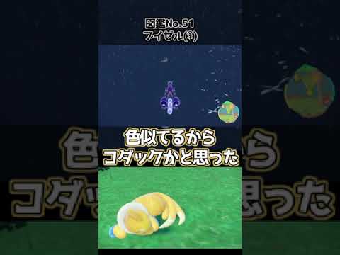 【ポケモンSV】ブイゼルの背中は、オスとメスで違う。【本日の色違い】　#Shorts