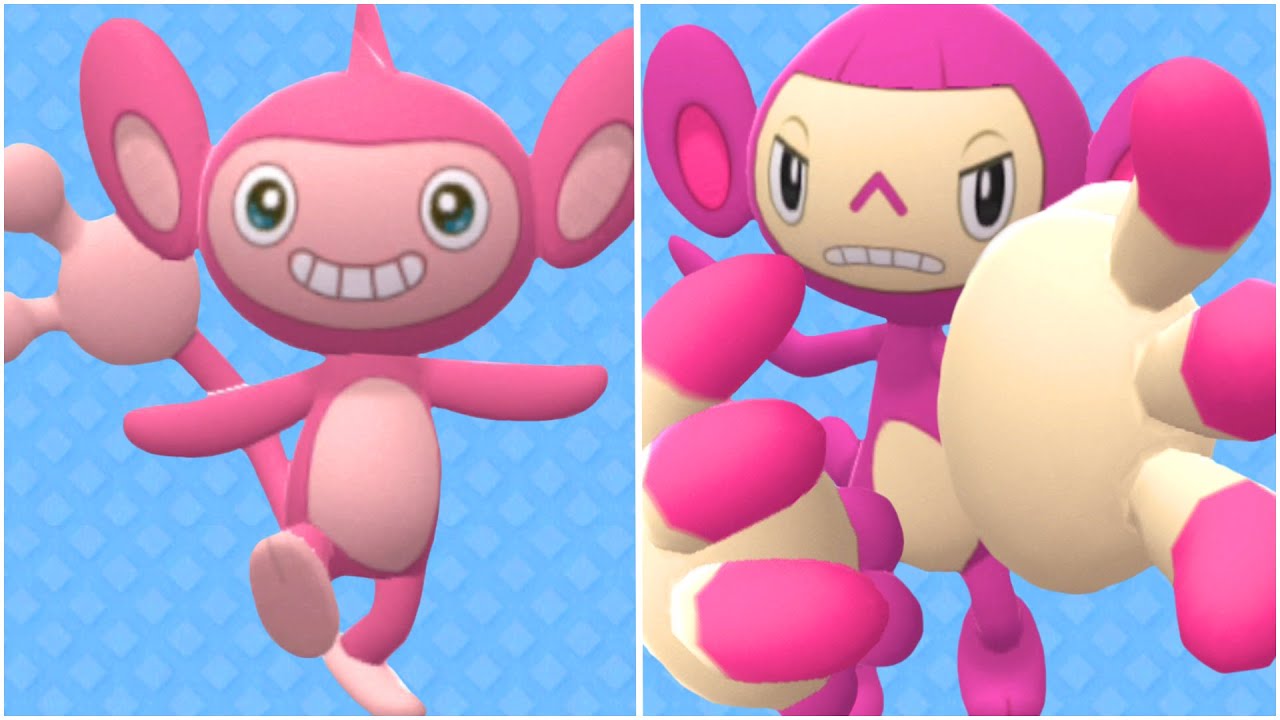 完全なAIPOM EVOLUTION TEAM！シャイニーエイポム、シャイニーアンビポムムーブセット