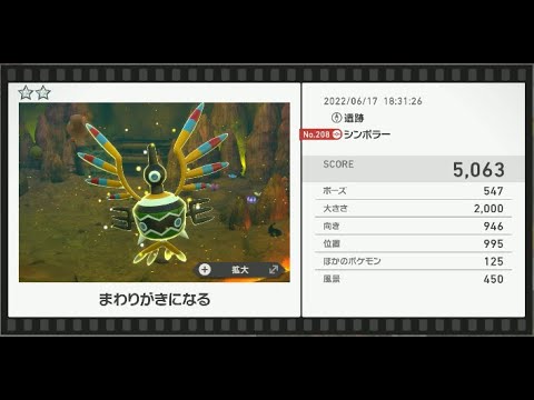Newポケモンスナップ　★2シンボラー【5063】