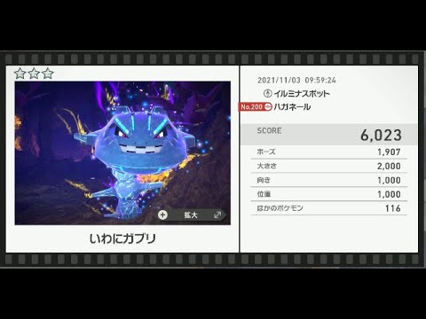 Newポケモンスナップ　★3ハガネール【6023】