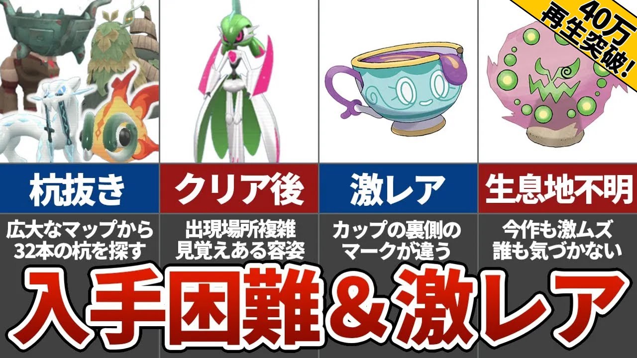 【こんなの誰が気づく!?】ポケモンSVの入手困難＆激レアポケモン11選