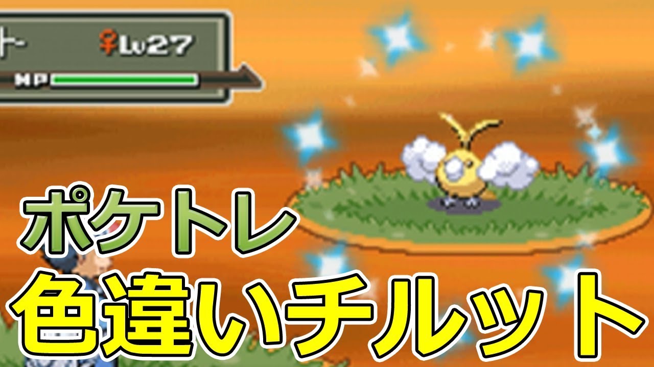 【ポケモンPt】ポケトレで色違いチルットゲット！【ポケモンプラチナ】
