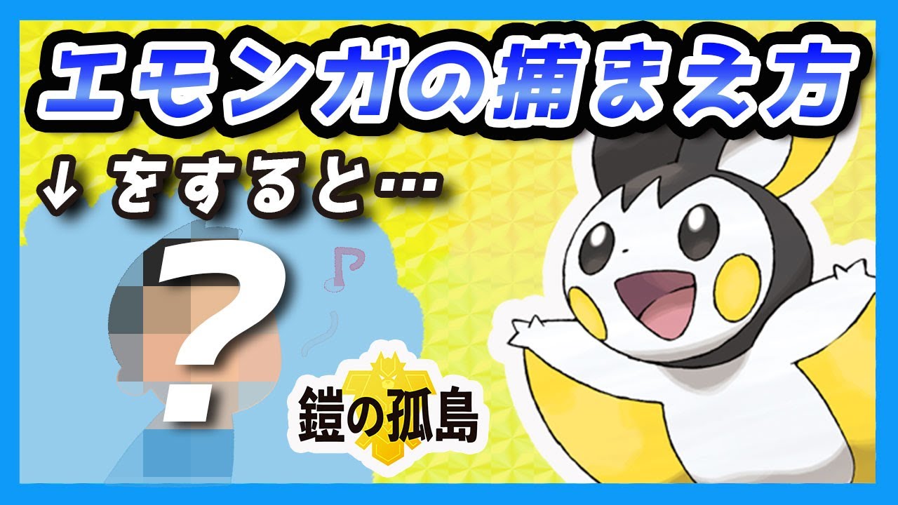 【ポケモン剣盾】初心者・色違い勢必見！野生のエモンガはこう捕まえる