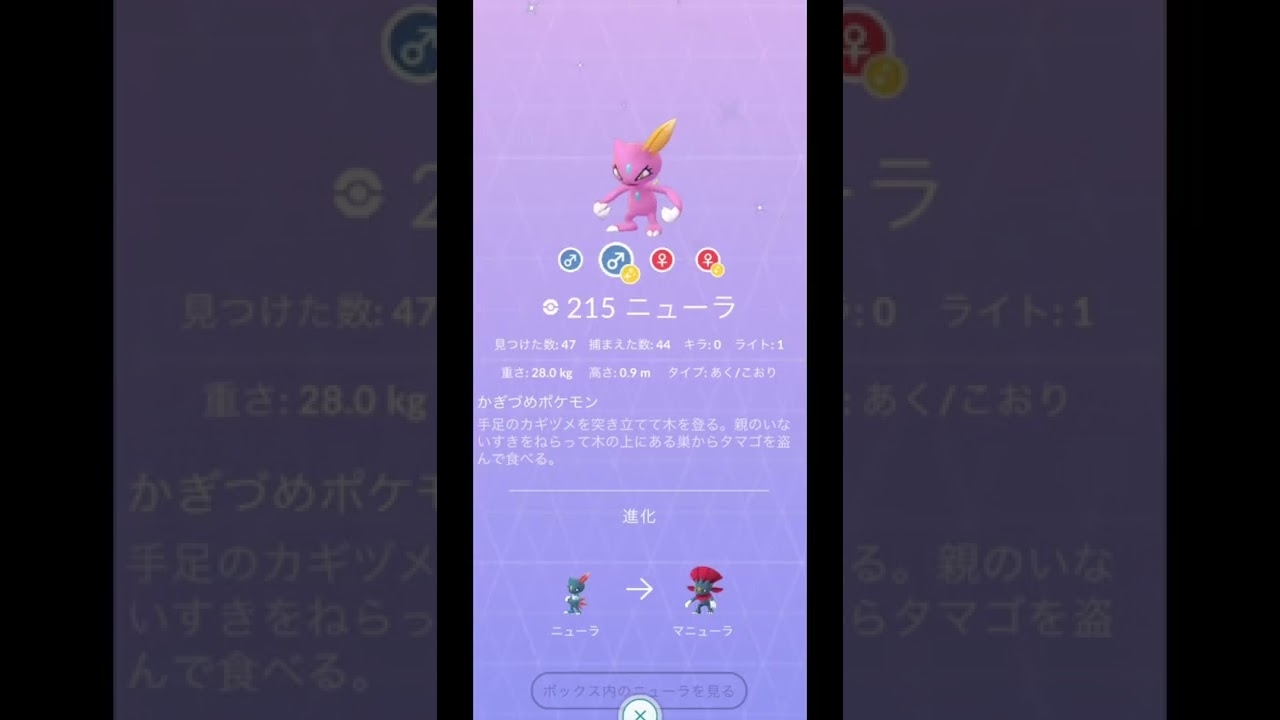 ニューラ/マニューラ色違い【色違いポケモン】レジェンズアルセウス/ダイパリメイク