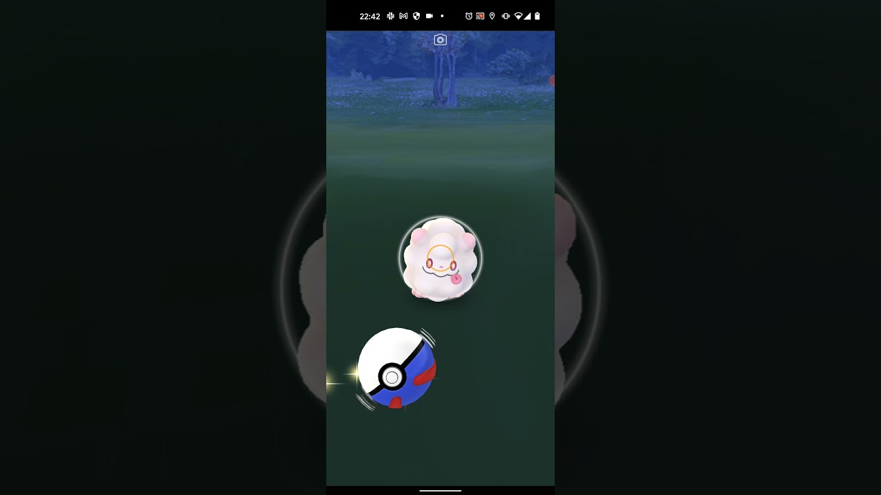 【ポケモンGO】ペロッパフをワンショット・エクセレント・カーブスローでゲットしただけの動画