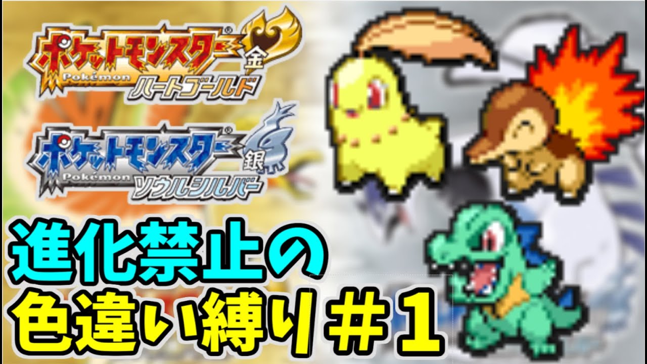 【234時間合計13体】「御三家の色違い全部出すわ」進化禁止の色違い縛りHGSS　part１【ポケモンHGSS色違い】ウツギリセット