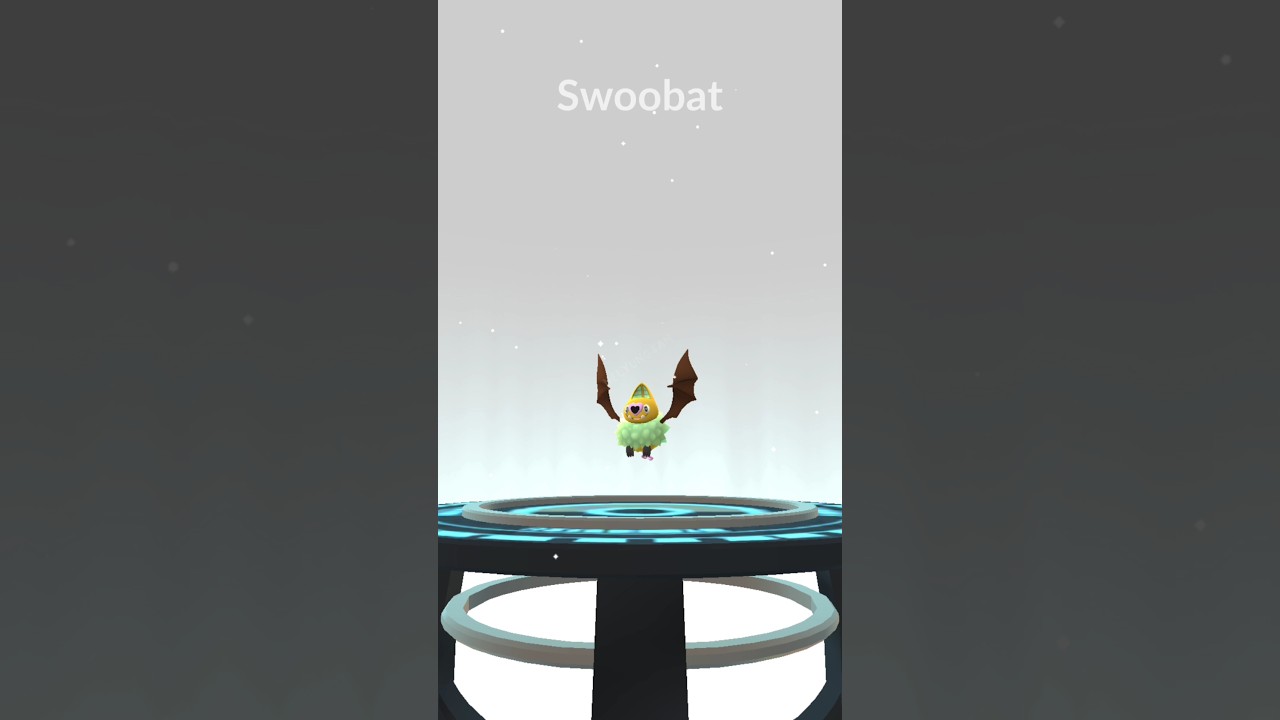 Shiny Swoobat 💚🦇 #pokemongo #memes #shortvideo #shiny #pokemon #rareshiny #shinyswoobat #evolution
