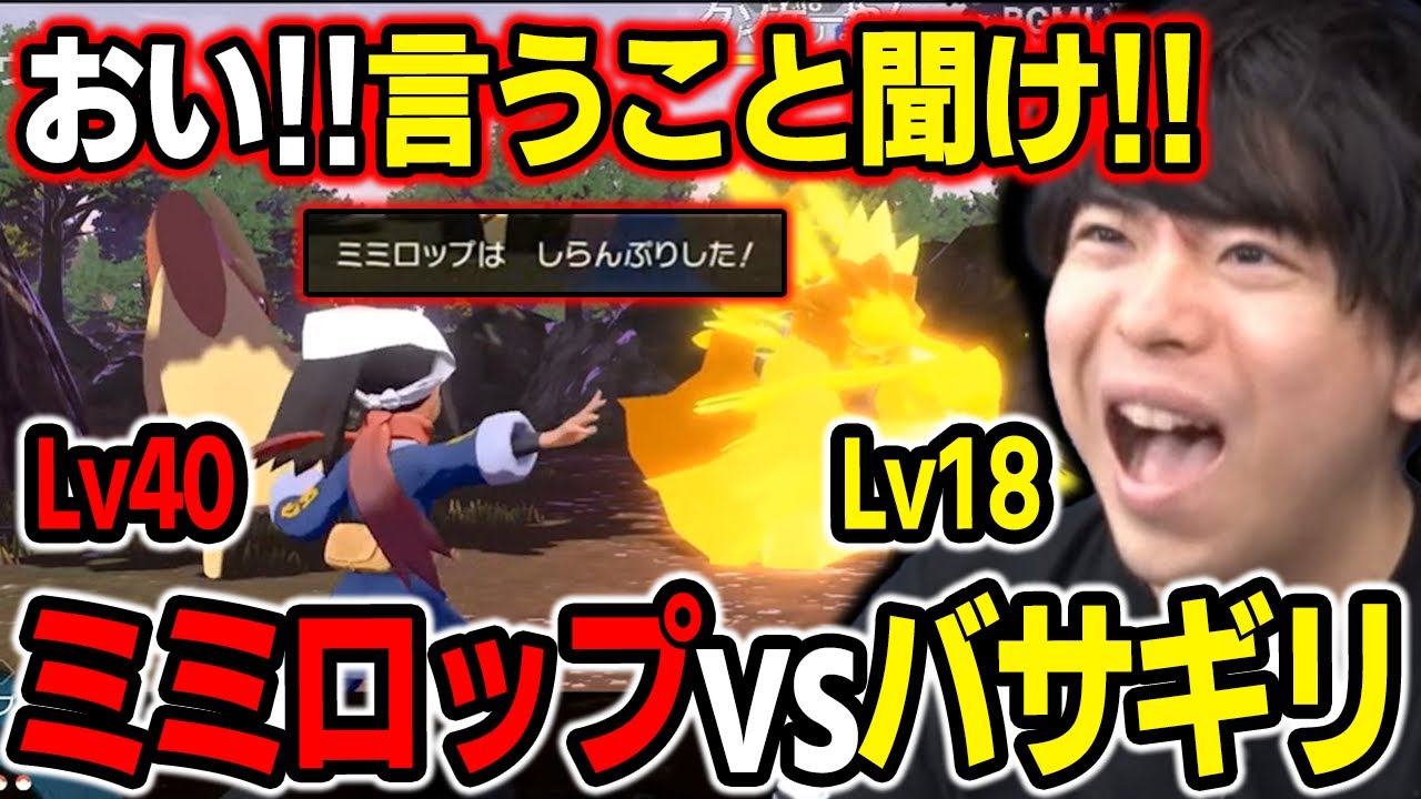 【もこう】レベル差があれば勝てるわけじゃない"バサギリ戦"ｗｗｗ【ポケモン 切り抜き】