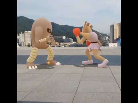 홍수몬&시라소몬 ( Hitmonchan&Hitmonlee ) エビワラー&サワムラー ( 快拳郎&飛腿郎 )
