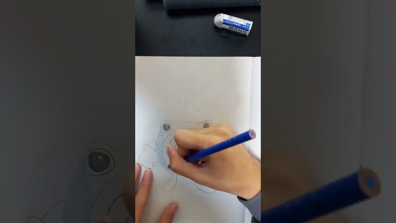 【初代151匹】ポケモン描けるかな？ 【44.匹目 ニョロゾ Pholiwhog】 #Shorts